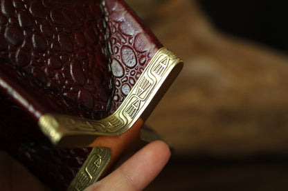 Imperial Cuero y Bronce con Escudo, Matepa y Bombilla