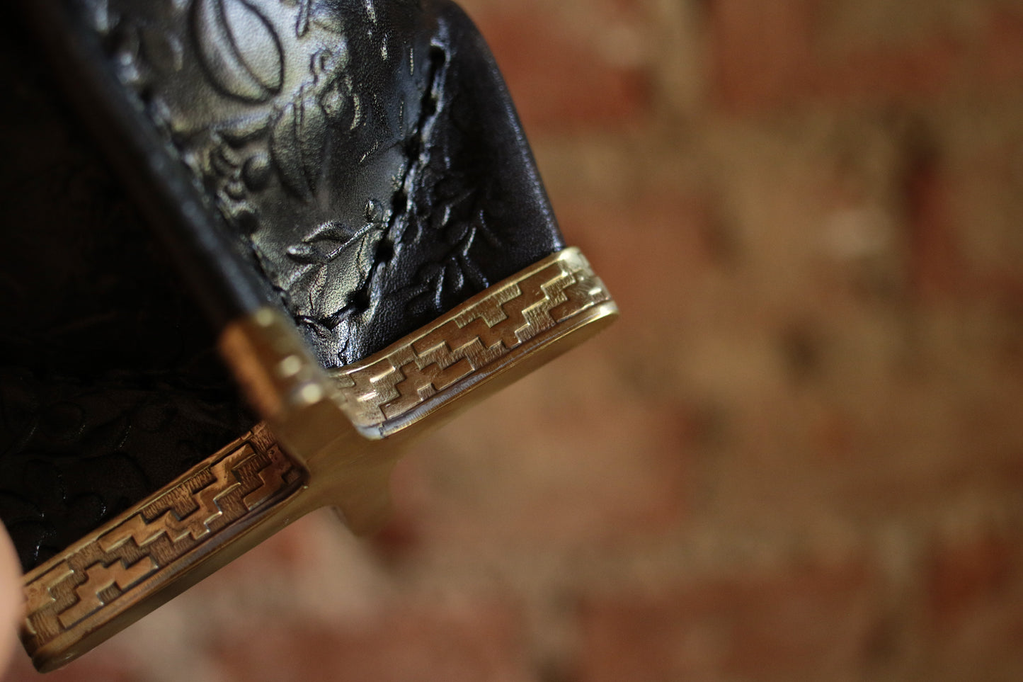 Imperial Cuero y Bronce con Escudo, Matepa y Bombilla