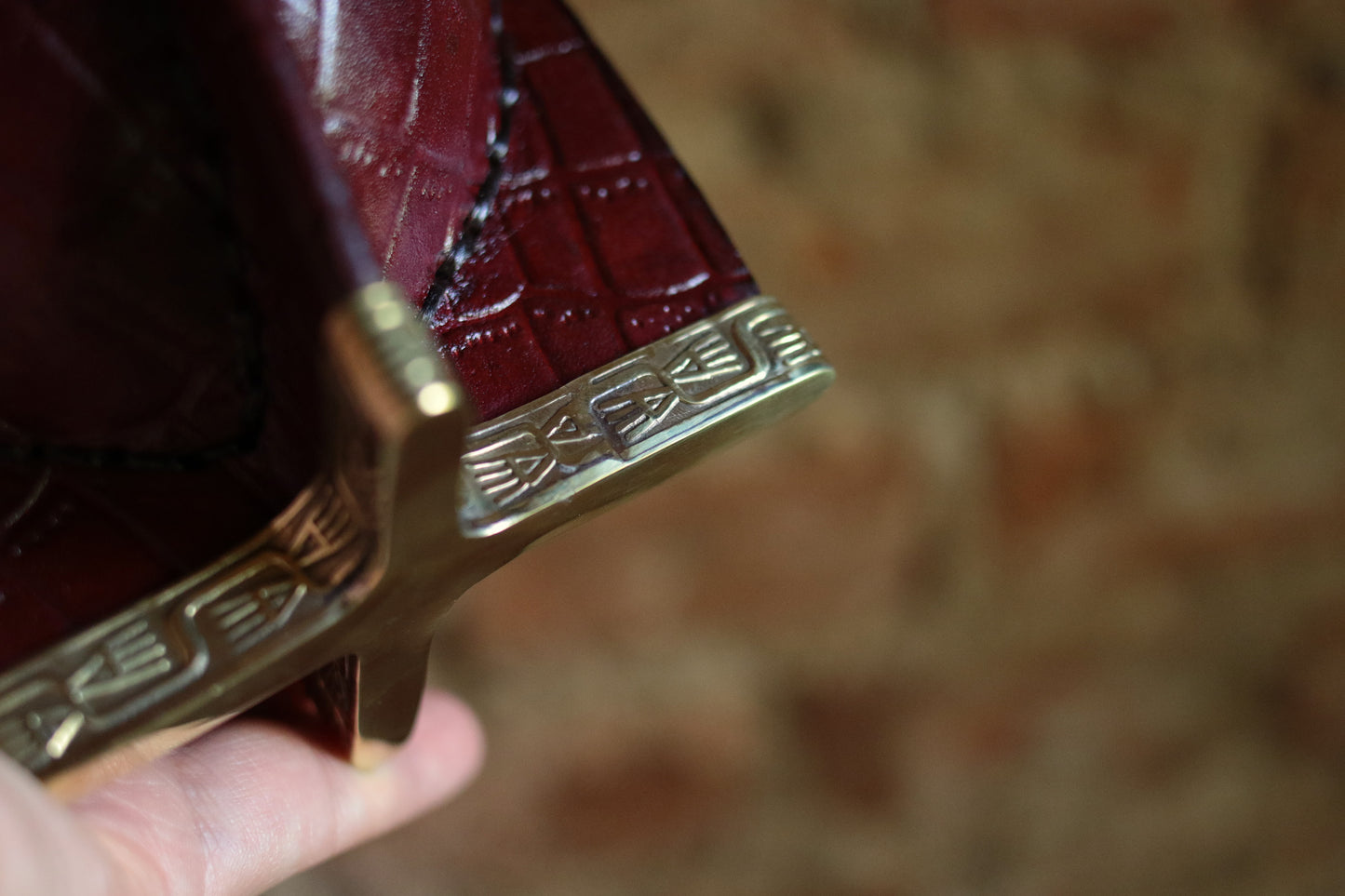 Mate Imperial de Cuero y Bronce con Bombillón