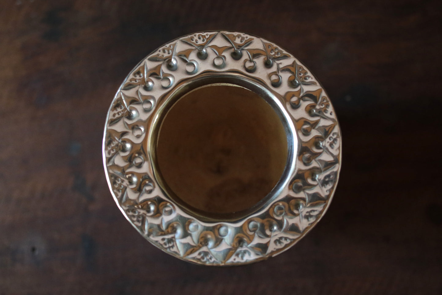 Imperial Cuero y Bronce con Escudo, Matepa y Bombilla