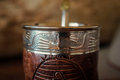 Imperial Cuero y Alpaca con Bombilla