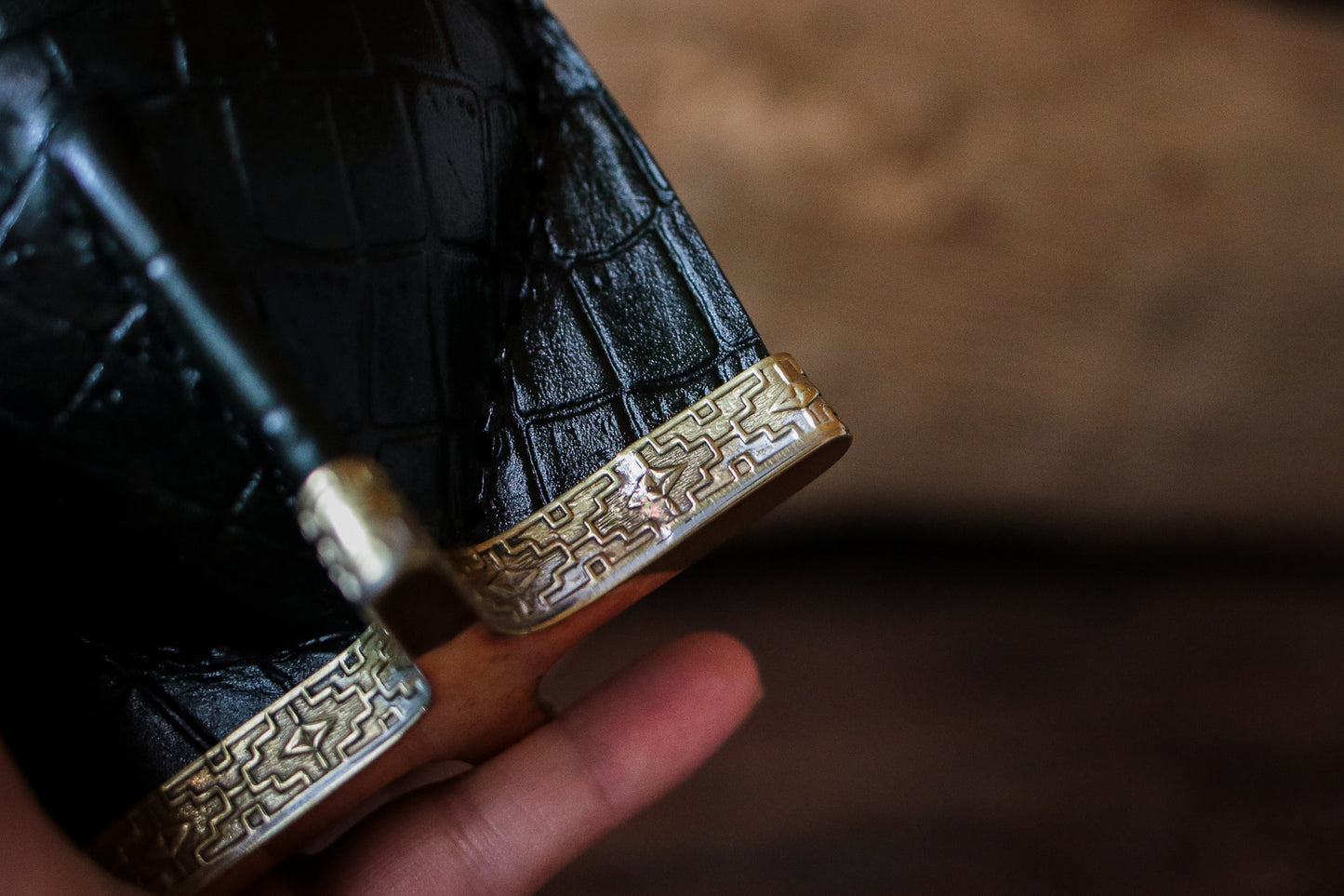 Imperial Cuero y Bronce con Escudo, Matepa y Bombilla