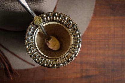 Imperial Cuero y Alpaca con Bombilla