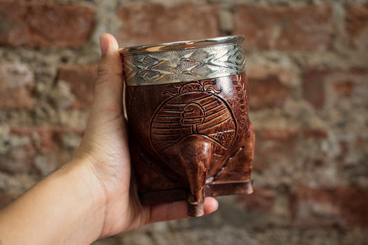 Imperial Cuero y Alpaca con Bombilla