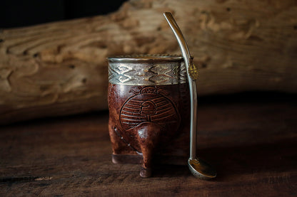 Imperial Cuero y Alpaca con Bombilla