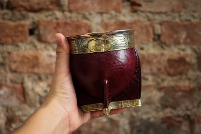 Mate Imperial de Cuero y Bronce con Bombillón