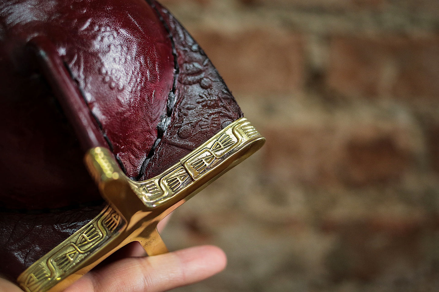 Mate Imperial de Cuero y Bronce con Bombillón