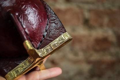 Mate Imperial de Cuero y Bronce con Bombillón