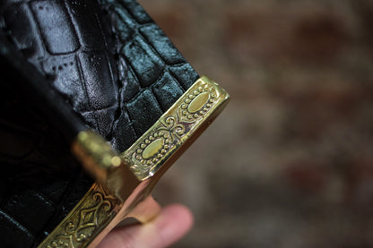 Mate Imperial de Cuero y Bronce con Bombilla