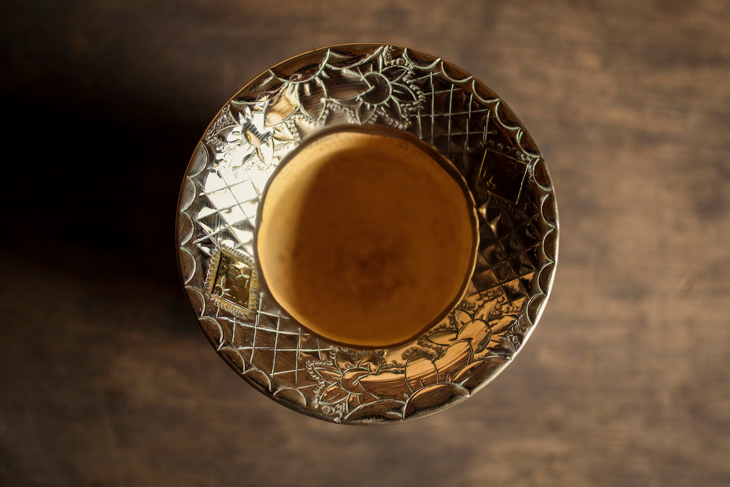 Mate de Cuero y Alpaca con Bombilla