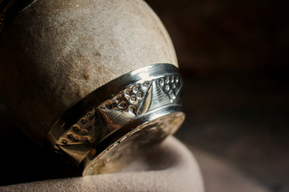 Torpedo criollo de cuero, bronce y alpaca con Bombilla