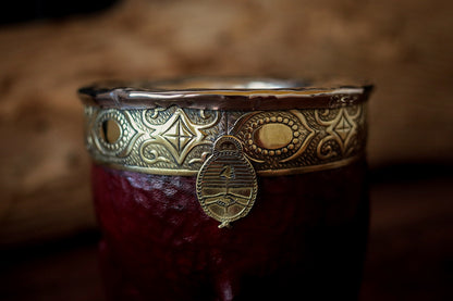 Imperial Cuero y Bronce con Escudo, Matepa y Bombilla