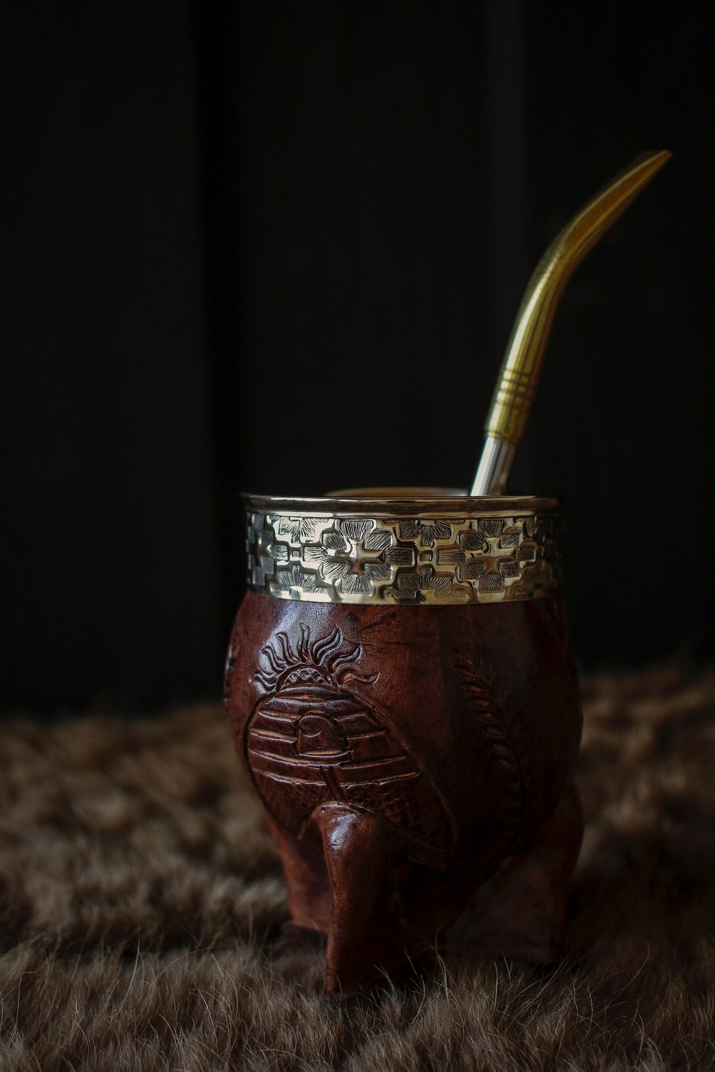 Imperial Cuero y Alpaca con Bombillón