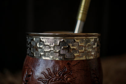 Imperial Cuero y Alpaca con Bombillón