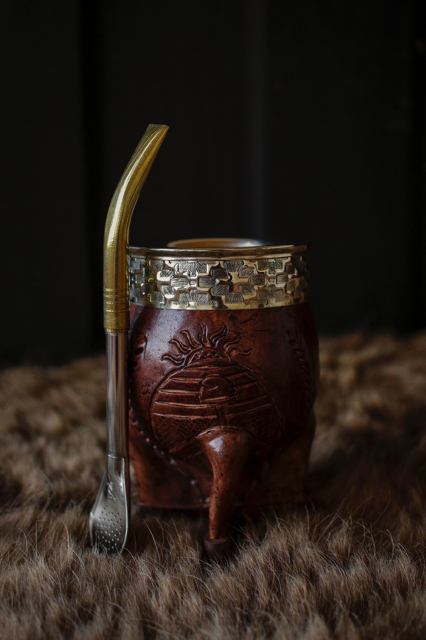 Imperial Cuero y Alpaca con Bombillón