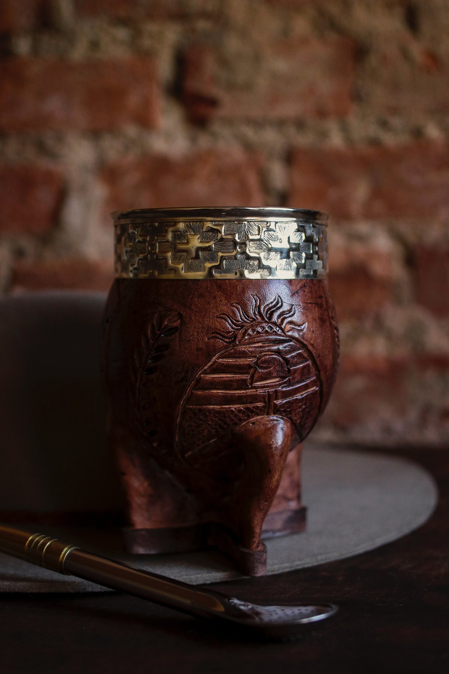 Imperial Cuero y Alpaca con Bombillón