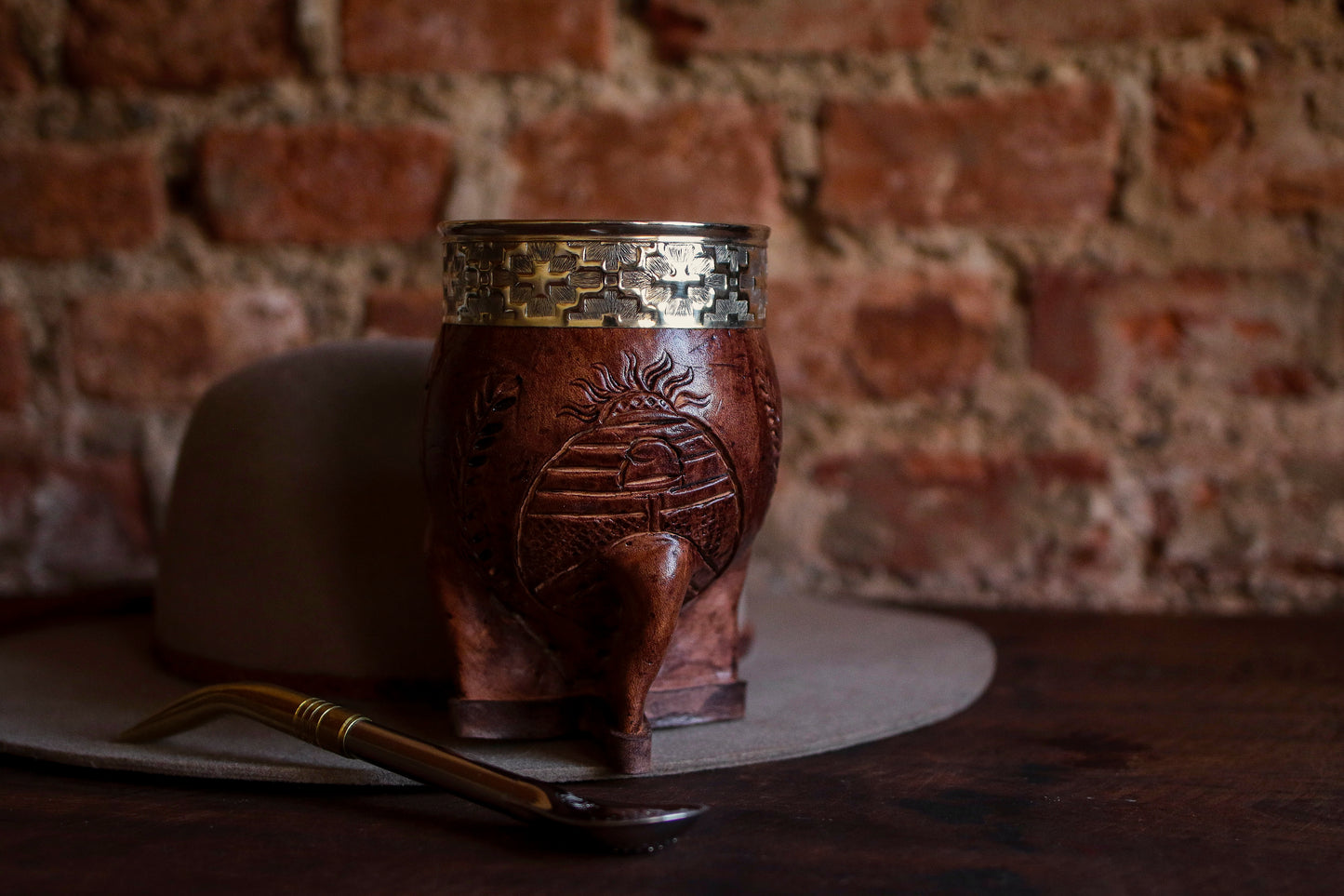 Imperial Cuero y Alpaca con Bombillón