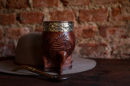Imperial Cuero y Alpaca con Bombillón