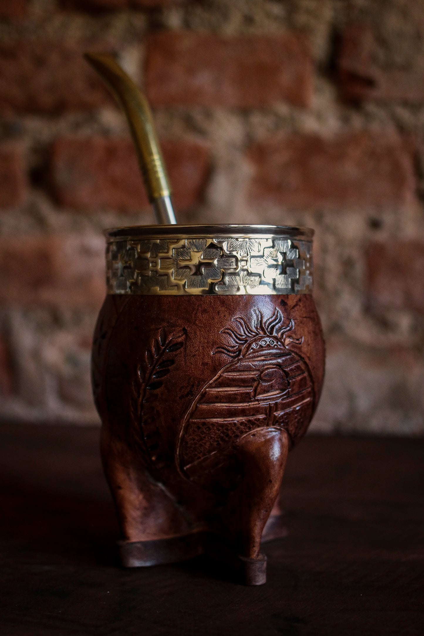 Imperial Cuero y Alpaca con Bombillón
