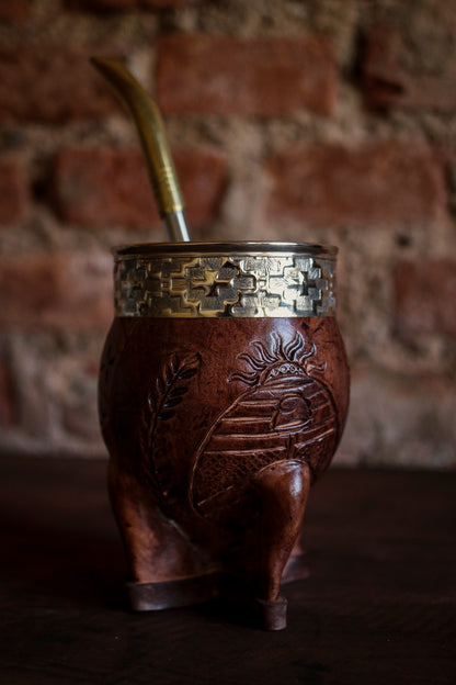 Imperial Cuero y Alpaca con Bombillón