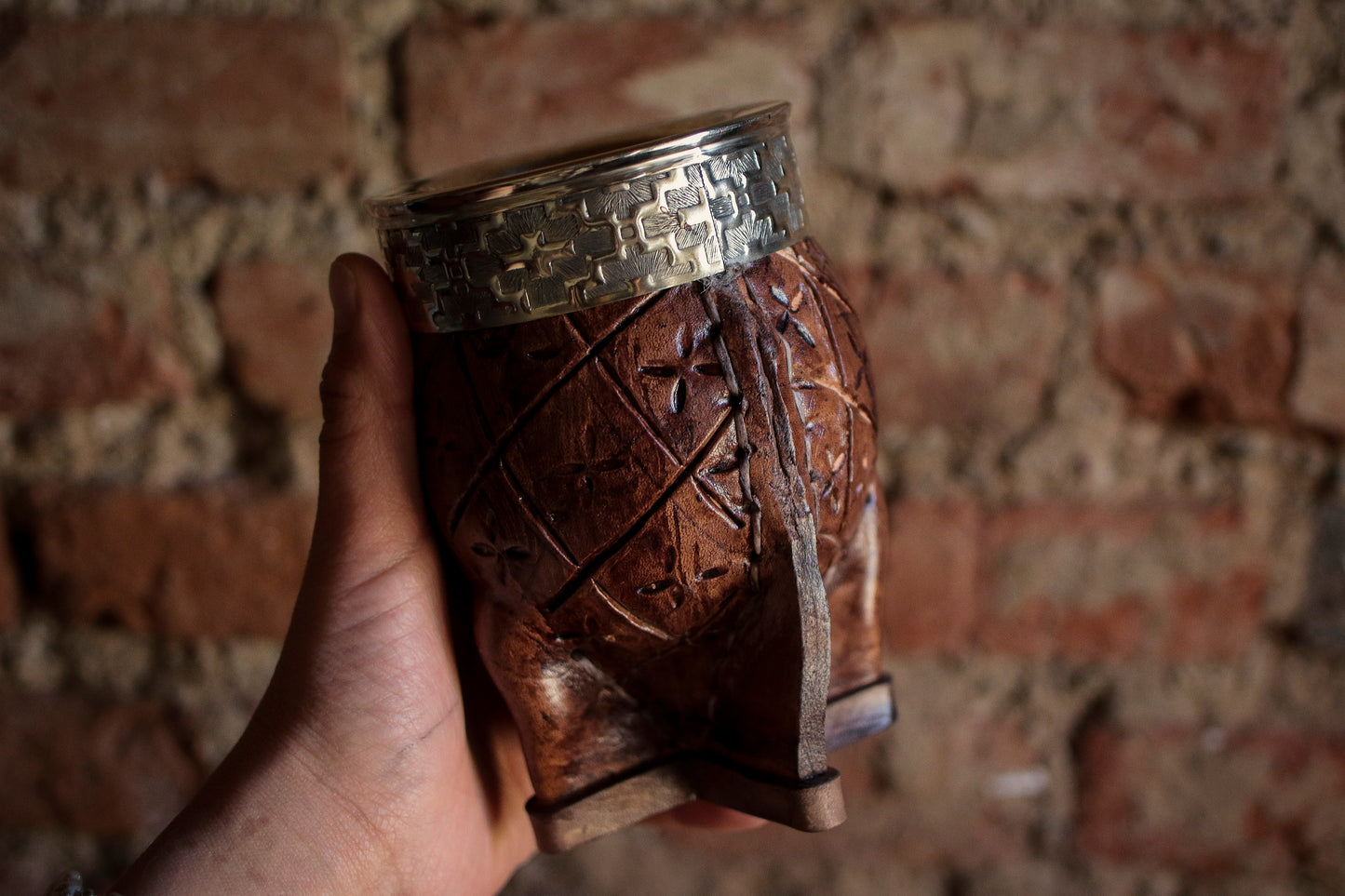 Imperial Cuero y Alpaca con Bombillón