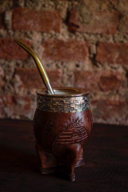 Imperial Cuero y Alpaca con Bombillón