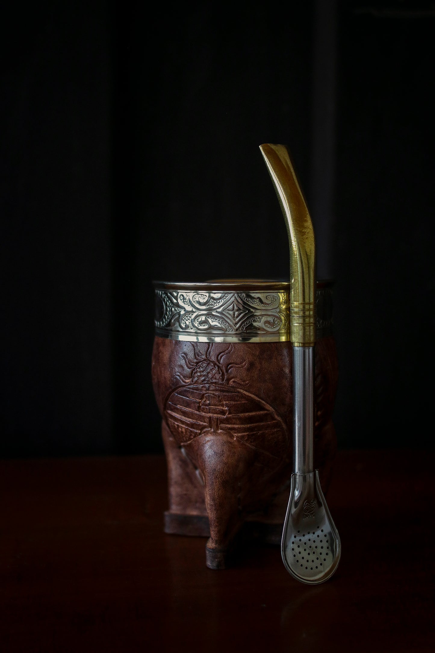 Imperial Cuero y Alpaca con Bombillón