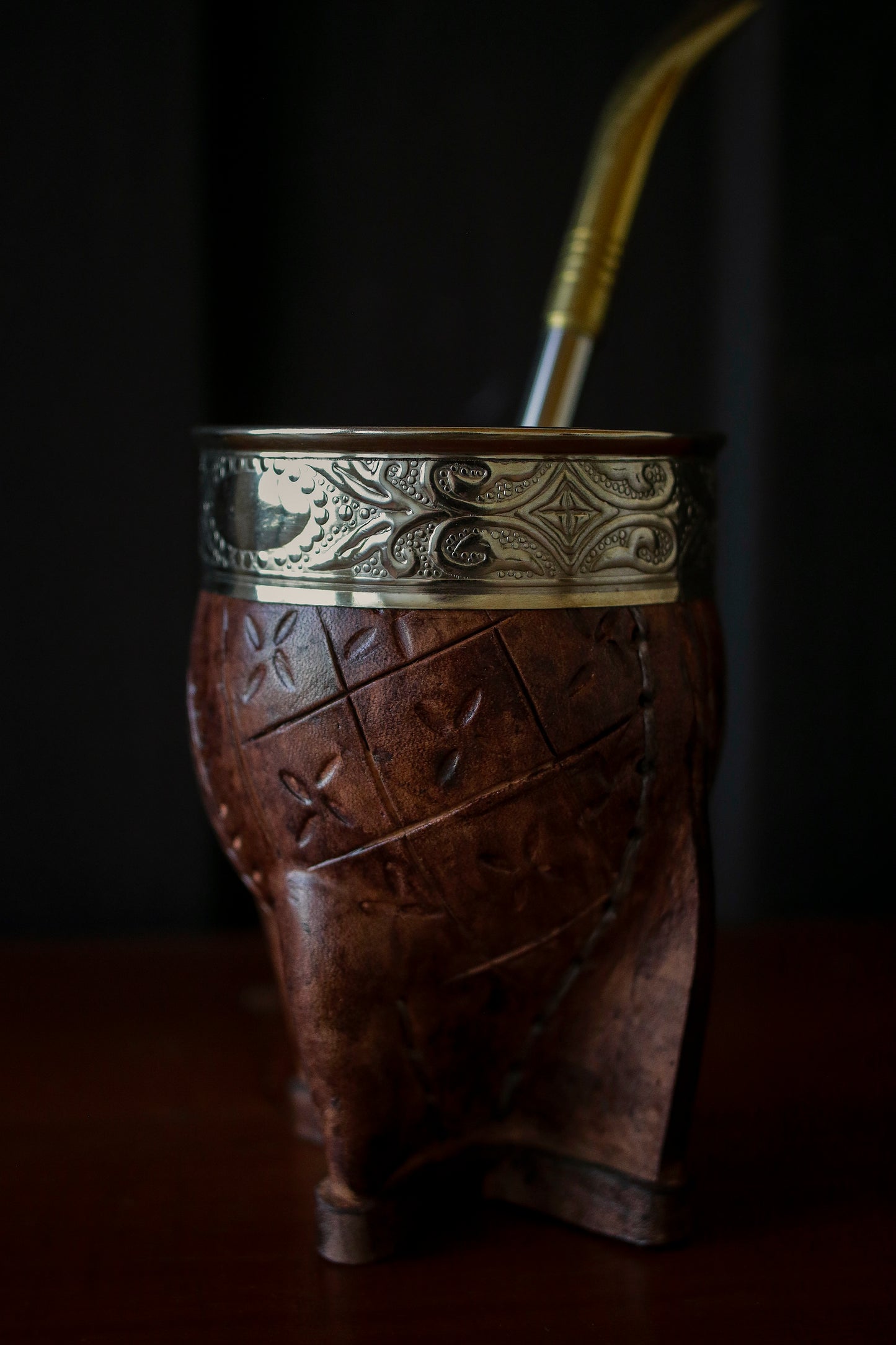 Imperial Cuero y Alpaca con Bombillón