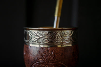 Imperial Cuero y Alpaca con Bombillón