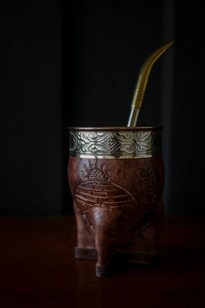 Imperial Cuero y Alpaca con Bombillón