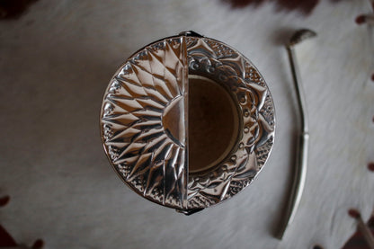 Imperial Cuero y Bronce con Escudo, Matepa y Bombilla