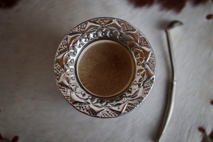 Imperial Cuero y Bronce con Escudo, Matepa y Bombilla
