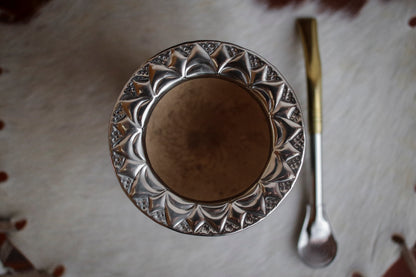 Imperial Cuero y Bronce con Escudo, Matepa y Bombilla