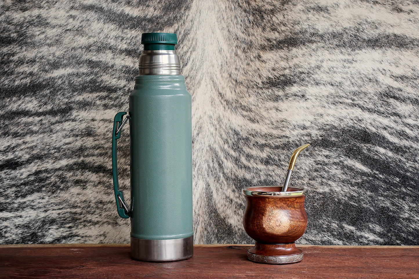 Carob and Nickel Silver Mate with Bombilla