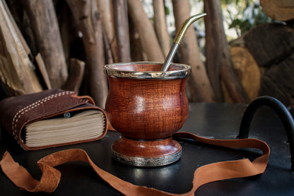 Carob and Nickel Silver Mate with Bombilla