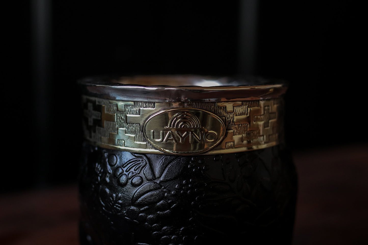 Mate Imperial de Cuero y Bronce con Bombillón