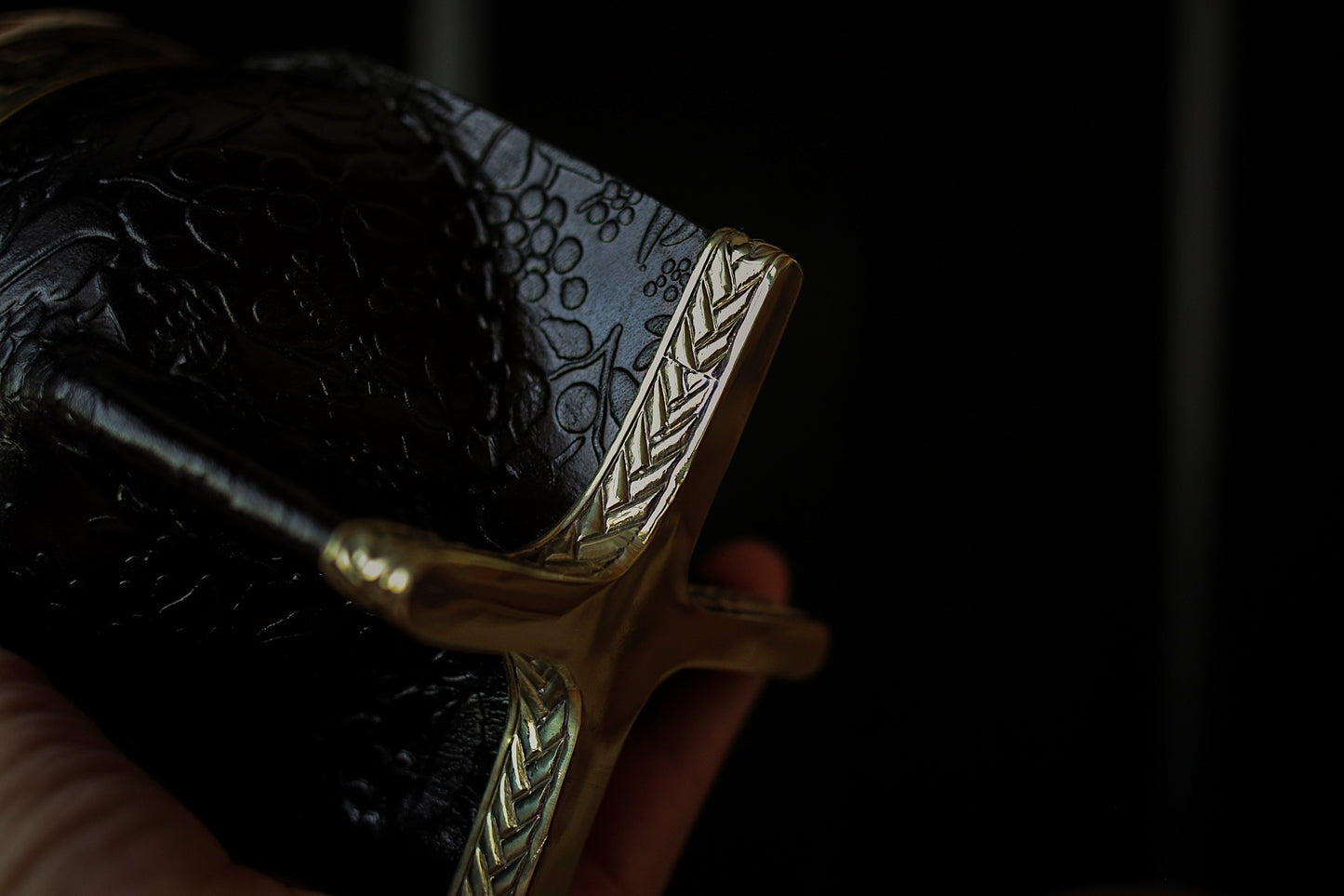 Mate Imperial de Cuero y Bronce con Bombillón