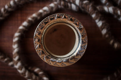 Mate Imperial de Cuero y Bronce con Bombillón