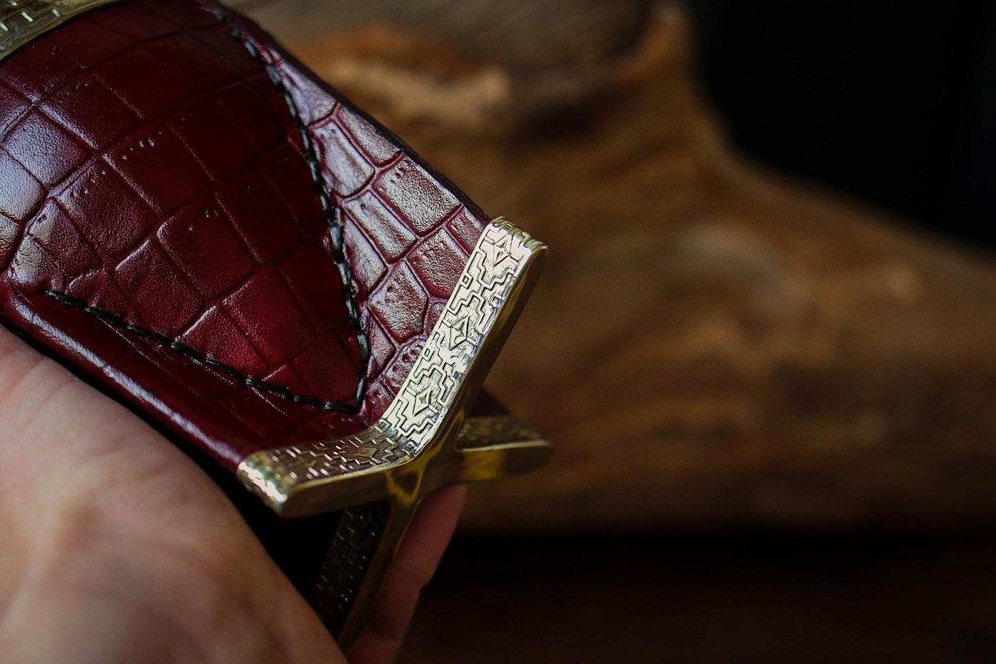 Mate Imperial de Cuero y Bronce con Bombilla