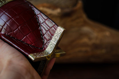 Mate Imperial de Cuero y Bronce con Bombilla