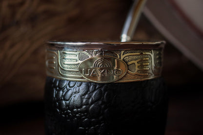 Mate Imperial de Cuero y Bronce con Bombillón