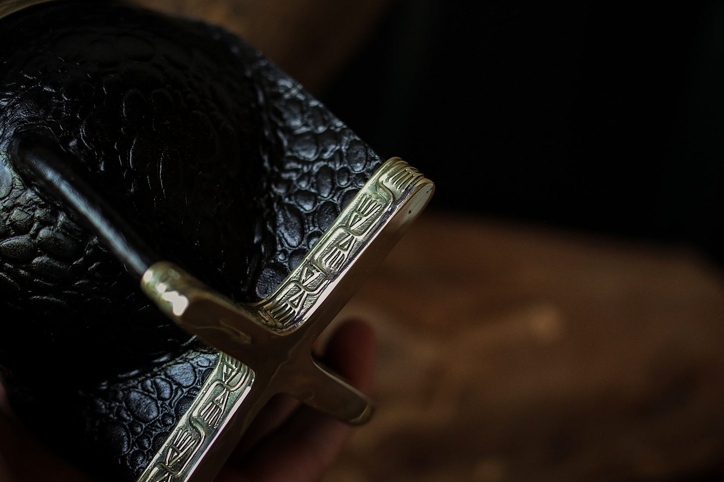 Mate Imperial de Cuero y Bronce con Bombillón