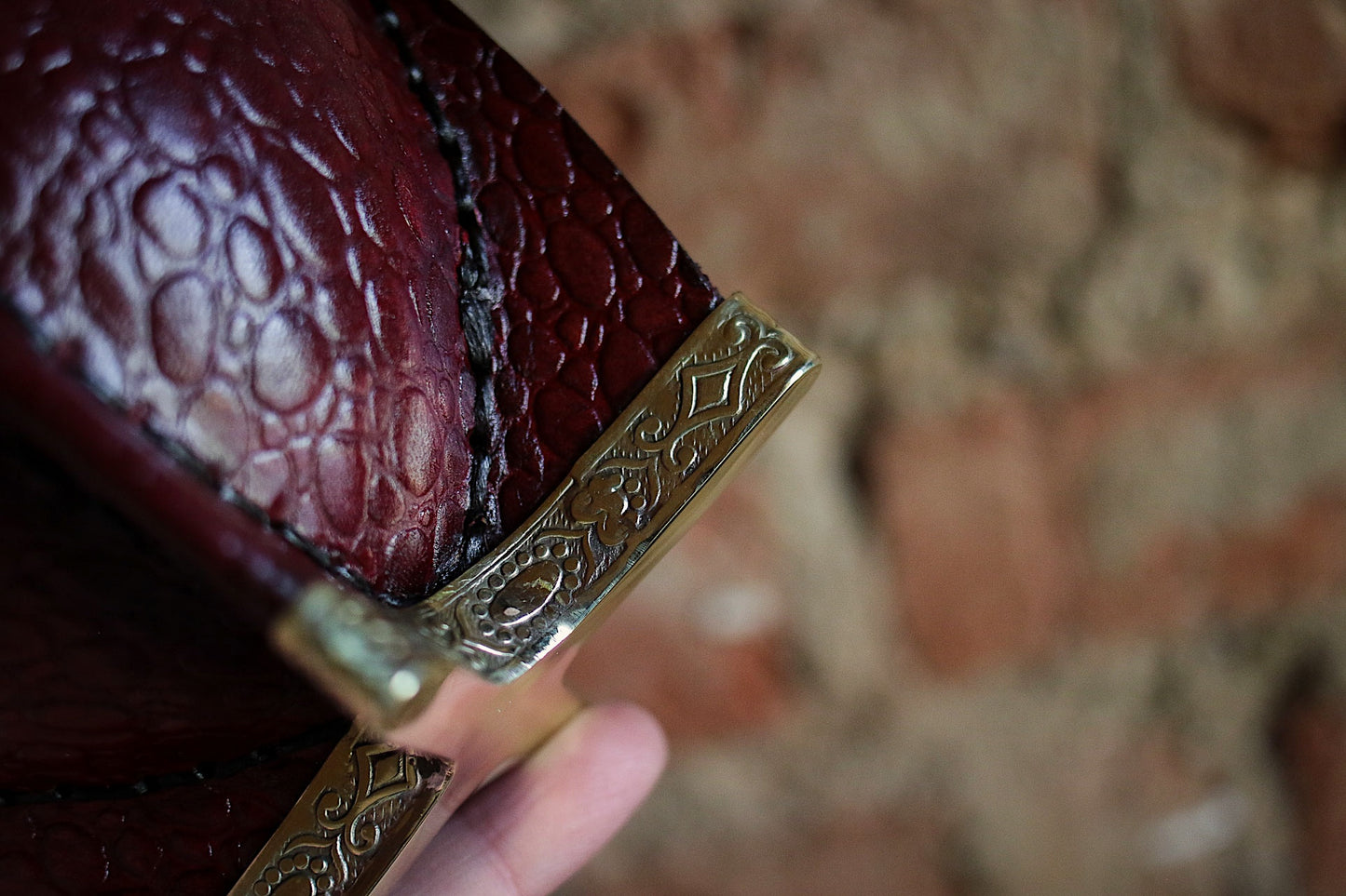 Mate Imperial de Cuero y Bronce con Bombillón