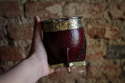 Mate Imperial de Cuero y Bronce con Bombillón