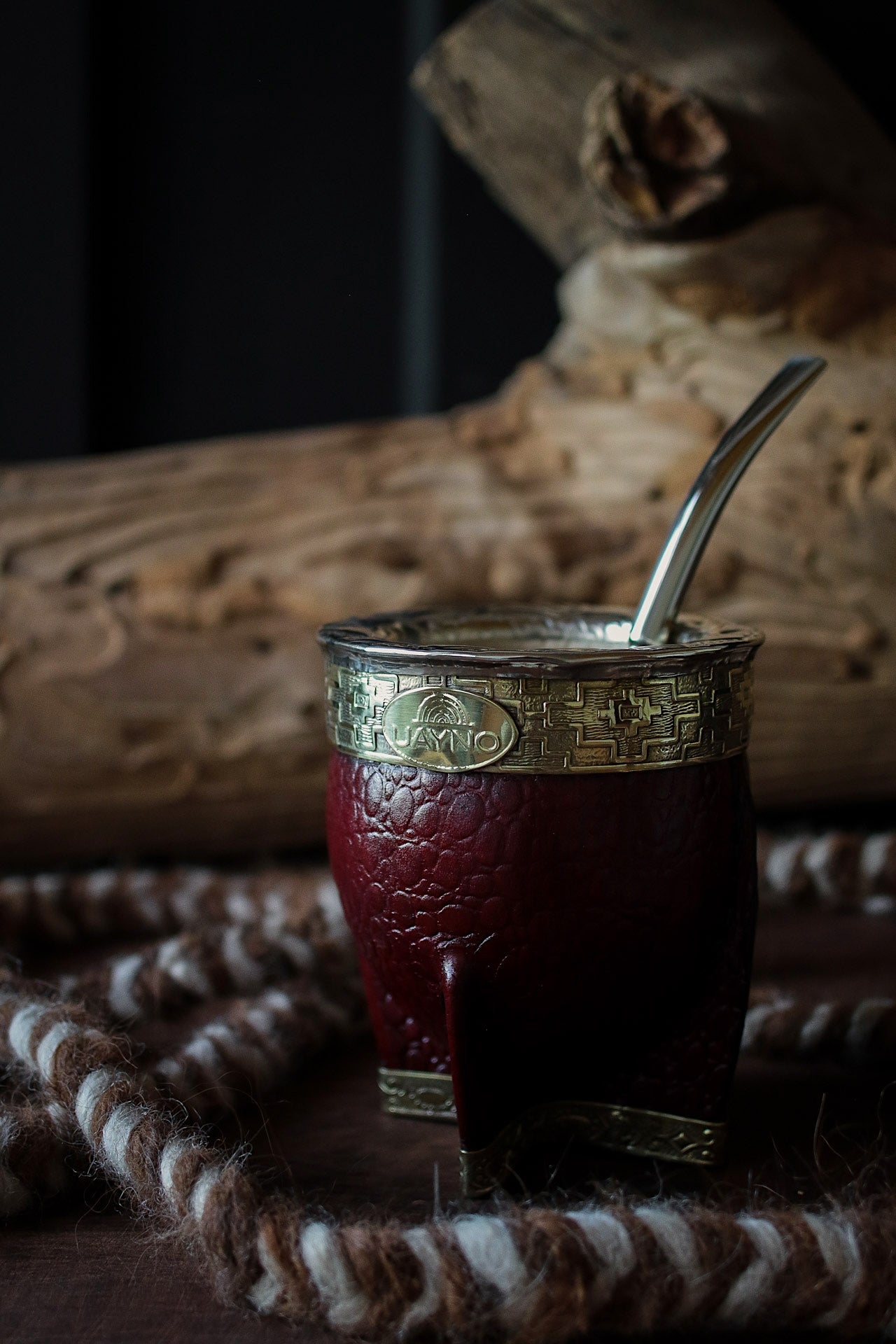 Mate Imperial de Cuero y Bronce con Bombillón