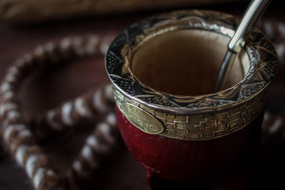 Mate Imperial de Cuero y Bronce con Bombillón