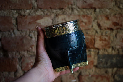 Mate Imperial de Cuero y Bronce con Bombillón