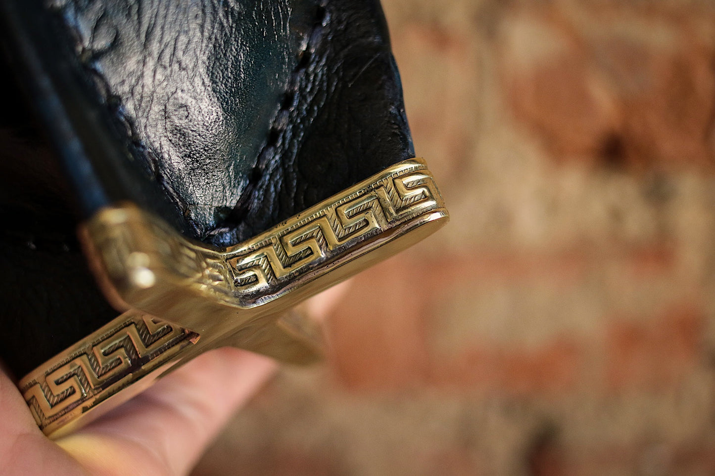 Mate Imperial de Cuero y Bronce con Bombillón