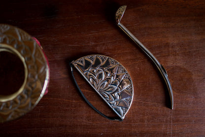 Imperial Cuero y Bronce con Escudo, Matepa y Bombilla