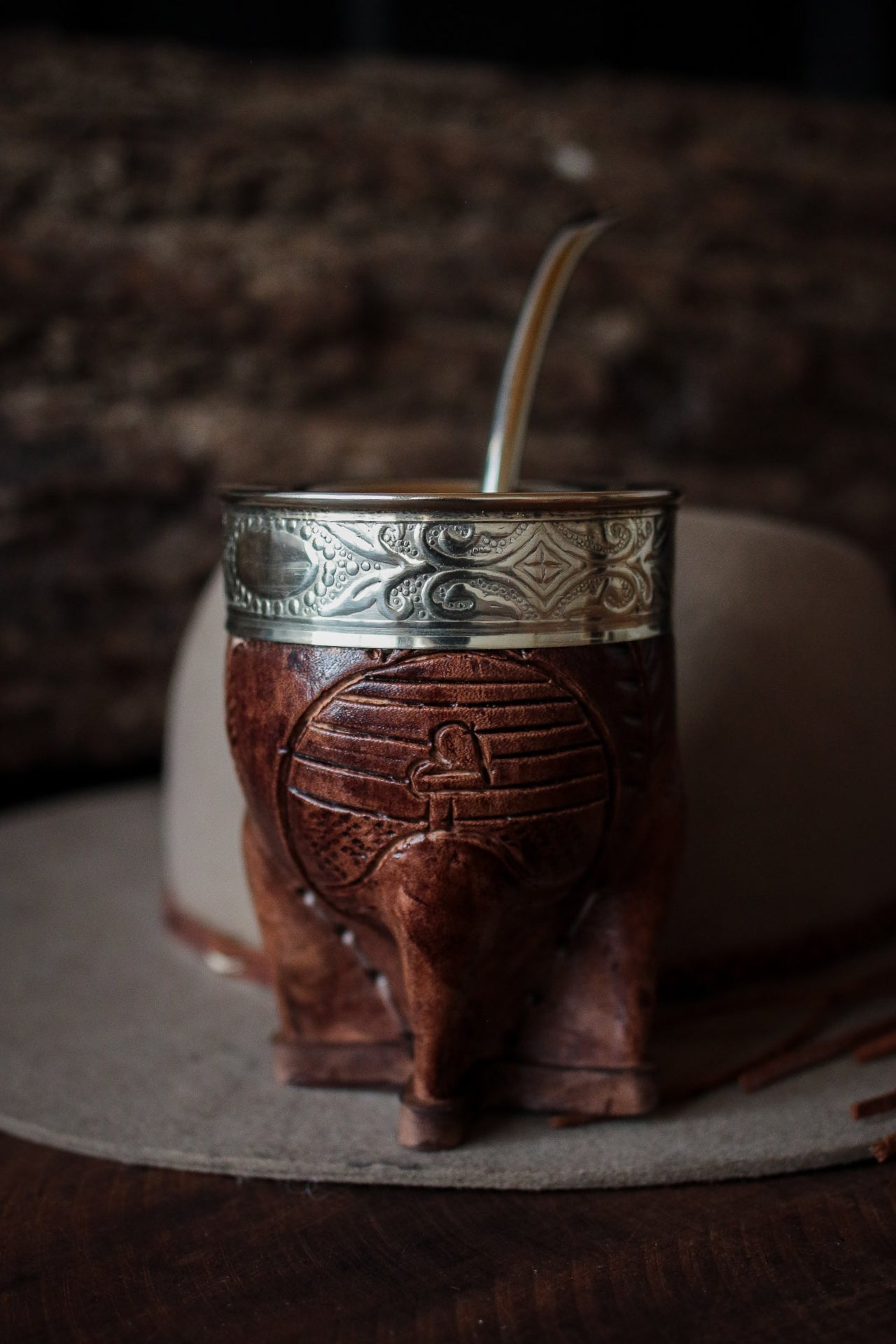 Imperial Cuero y Alpaca con Bombillón